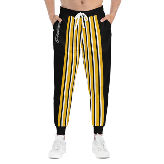 Phallacy Striped Designer Unisex Athletic Joggers