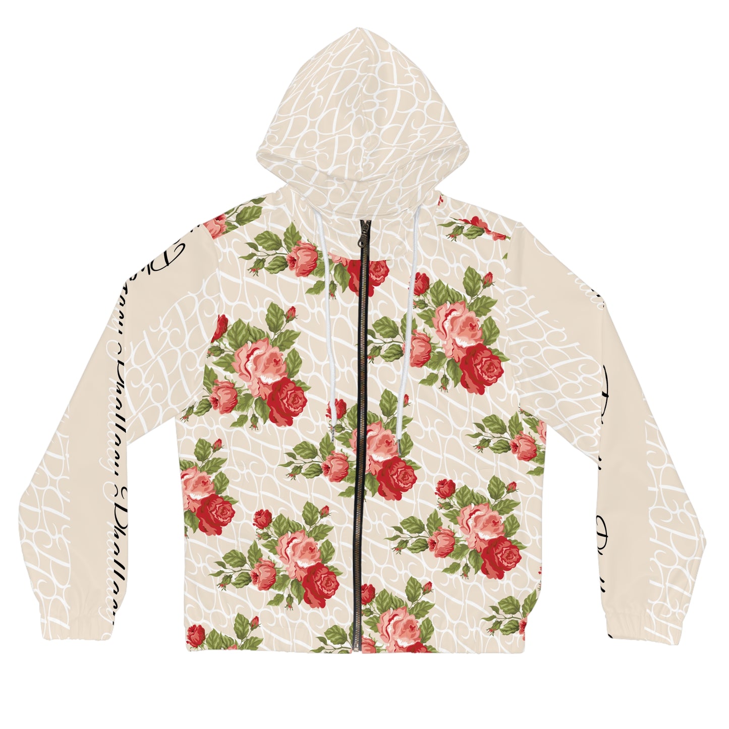 Phallacy Designer Floral Women’s Full-Zip Hoodie