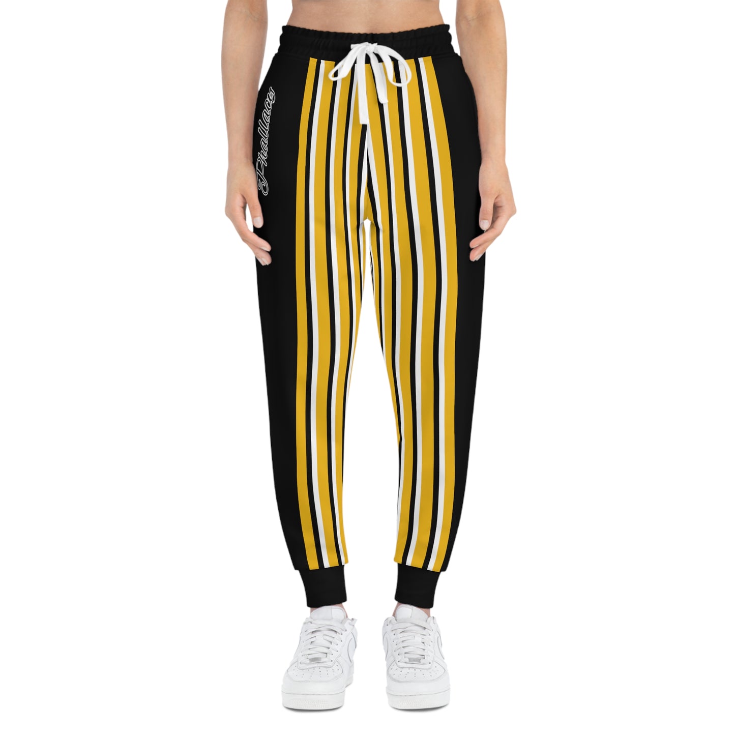 Phallacy Striped Designer Unisex Athletic Joggers