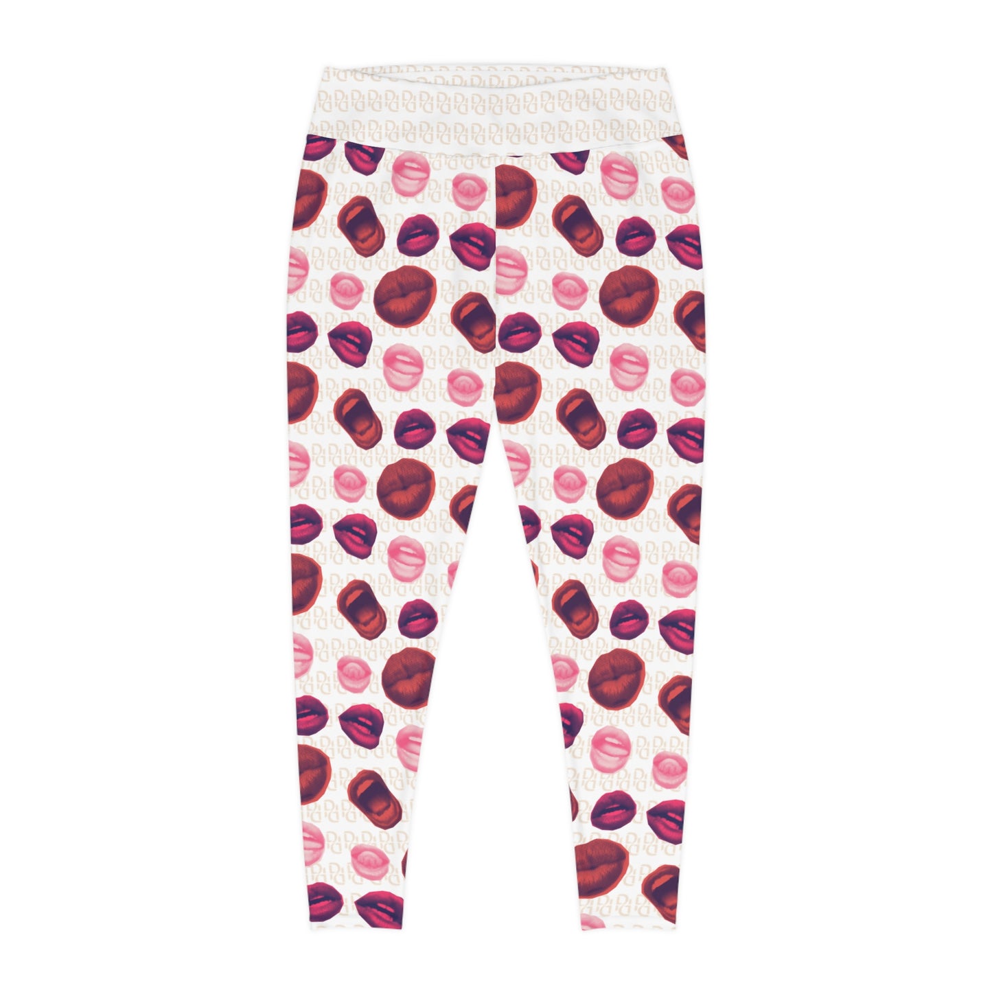 Phallacy Lips Designer Plus Size Leggings