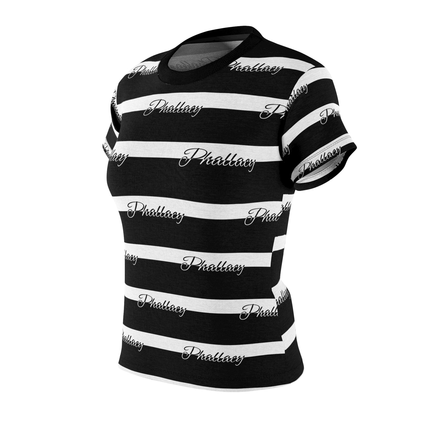 Phallacy Signature Striped Designer Women's Tee