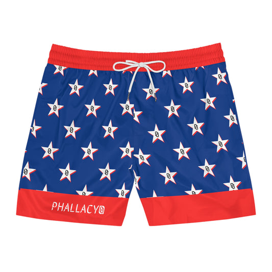 Phallacy Star Designer Mid-Length Swim Shorts