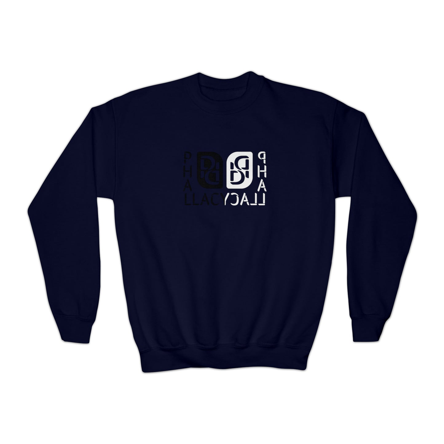 Phallacy Balance Designer Youth Crewneck Sweatshirt