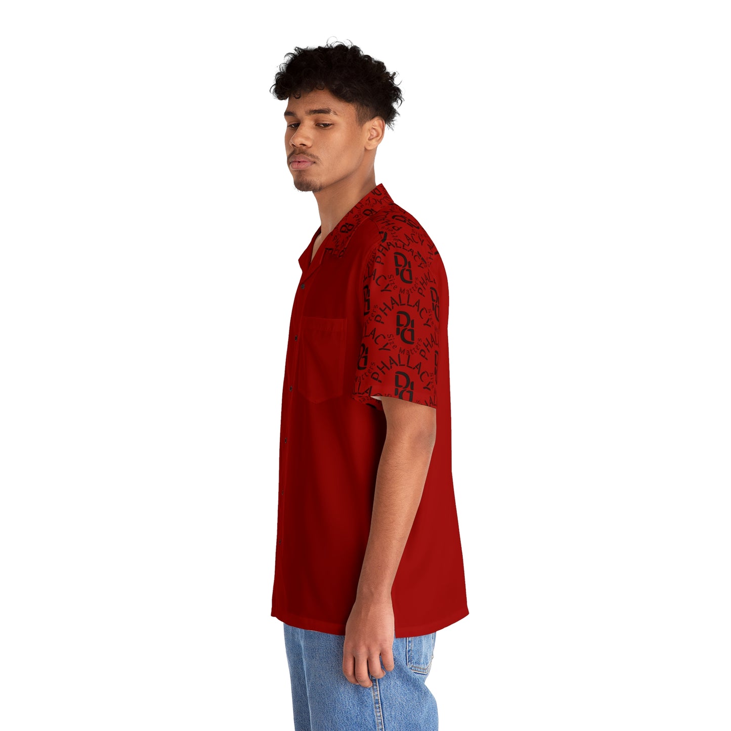 Phallacy Time Designer Button Up Shirt