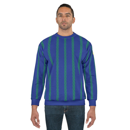 Phallacy Striped Designer Unisex Sweatshirt