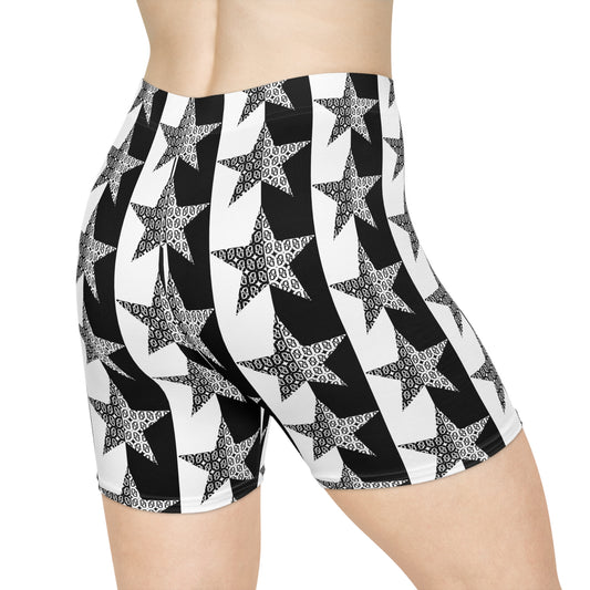 Phallacy Star Designer Women's Biker Shorts