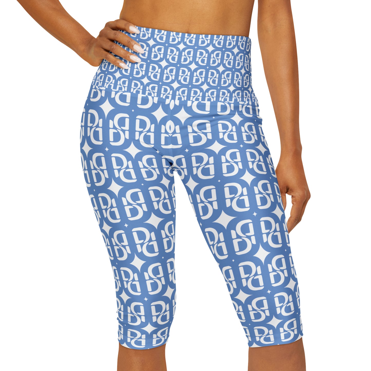 Phallacy Monogram Designer Yoga Capri Leggings