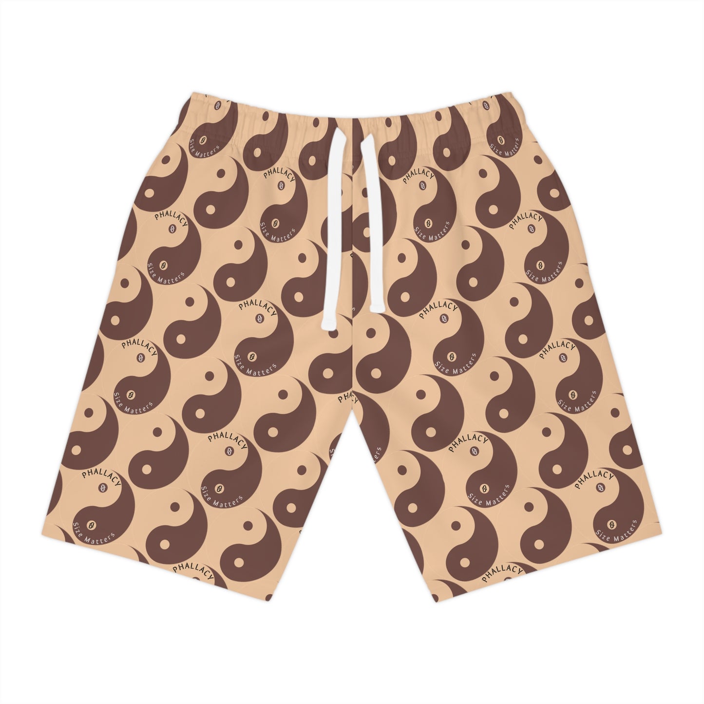 Phallacy Yin-Yang Designer Athletic Shorts