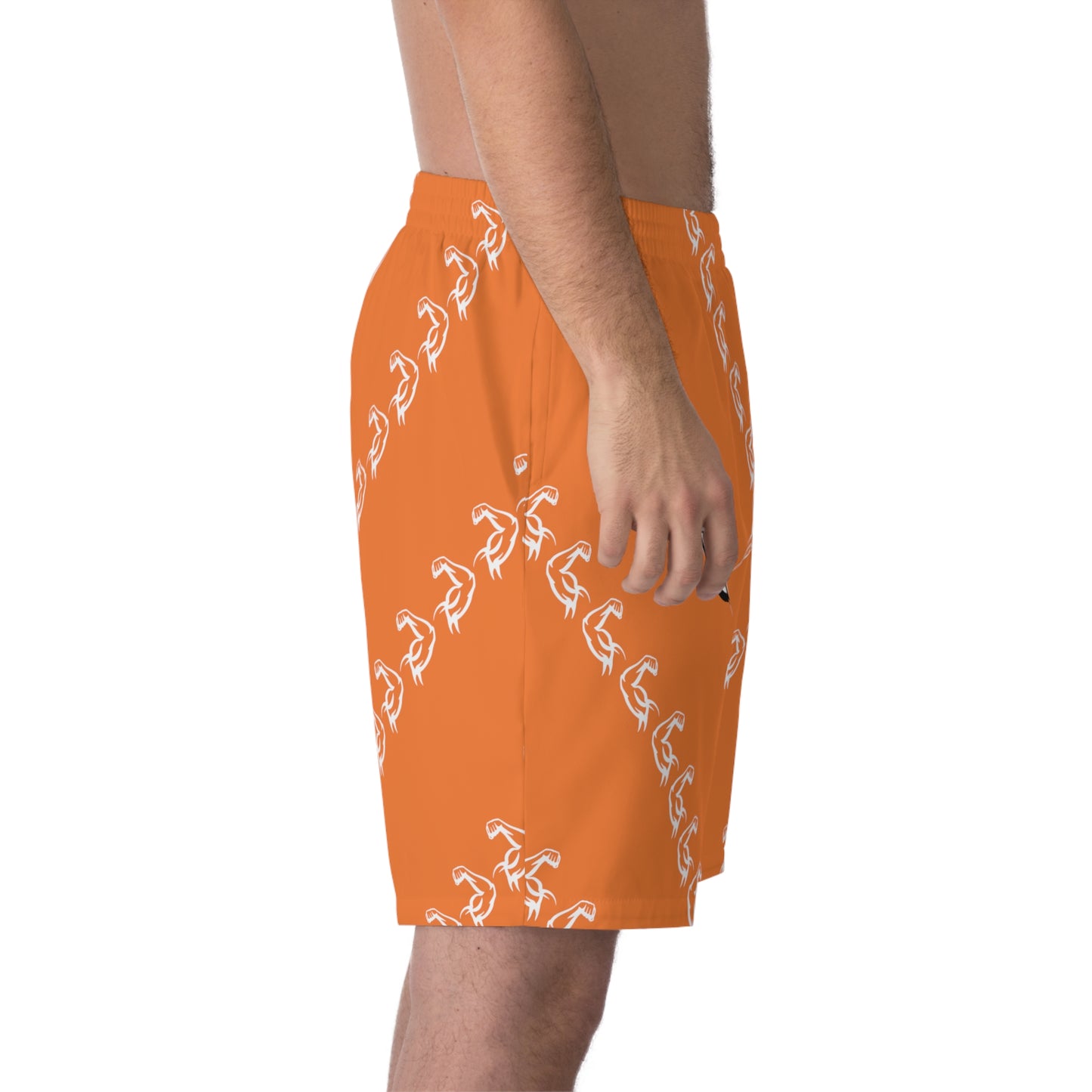 Phallacy Muscles Designer Elastic Beach Shorts