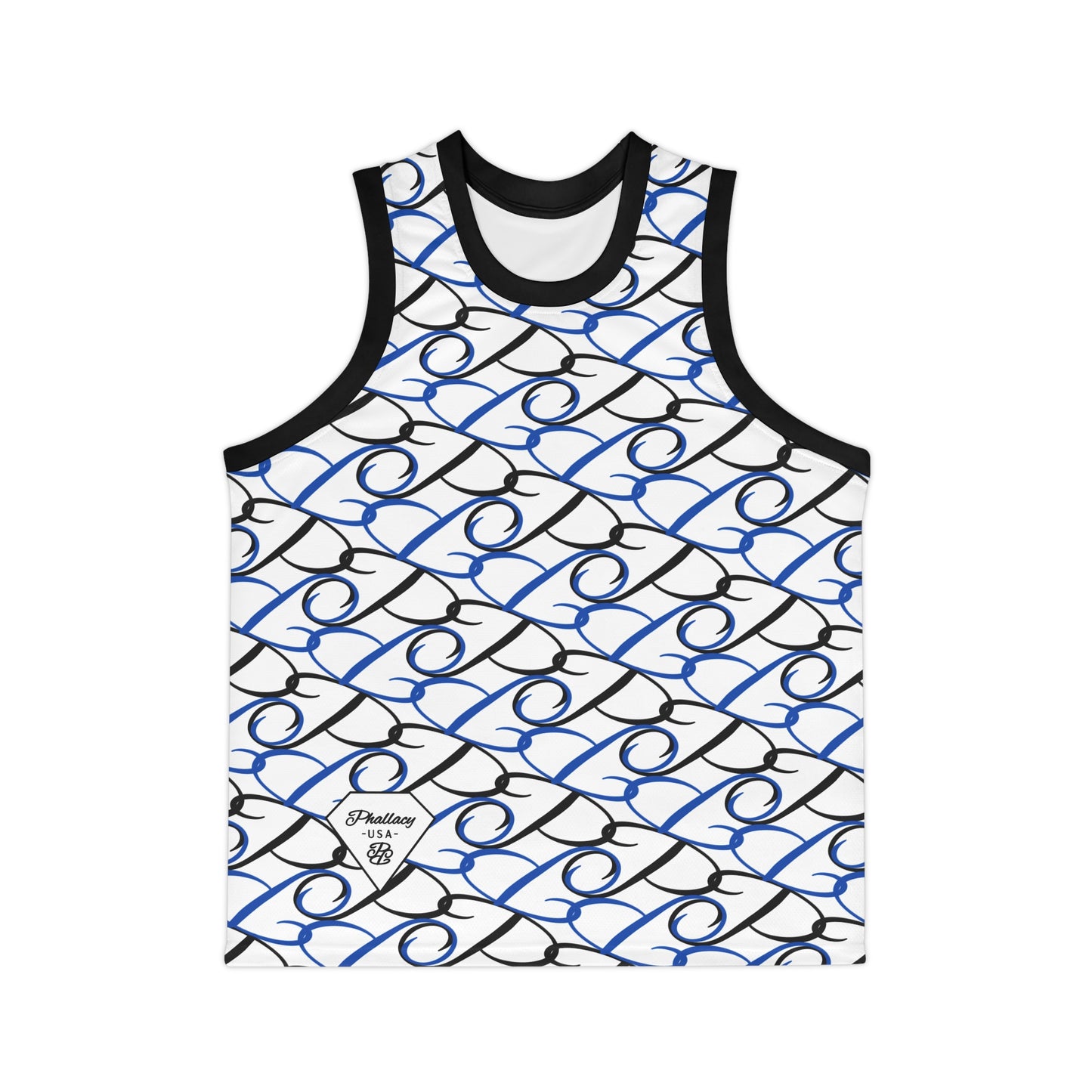 Phallacy Diamond Designer Unisex Basketball Jersey