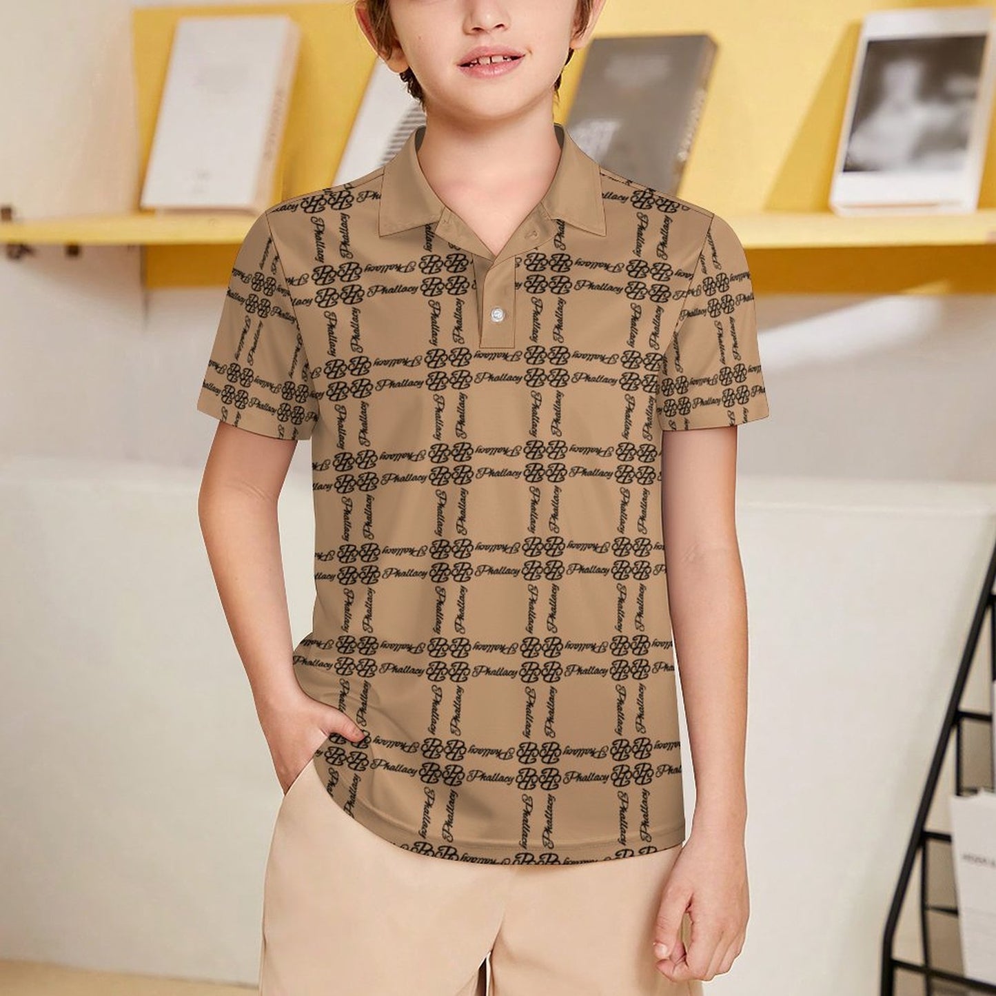 Phallacy Balance Designer Boys Polo Shirt