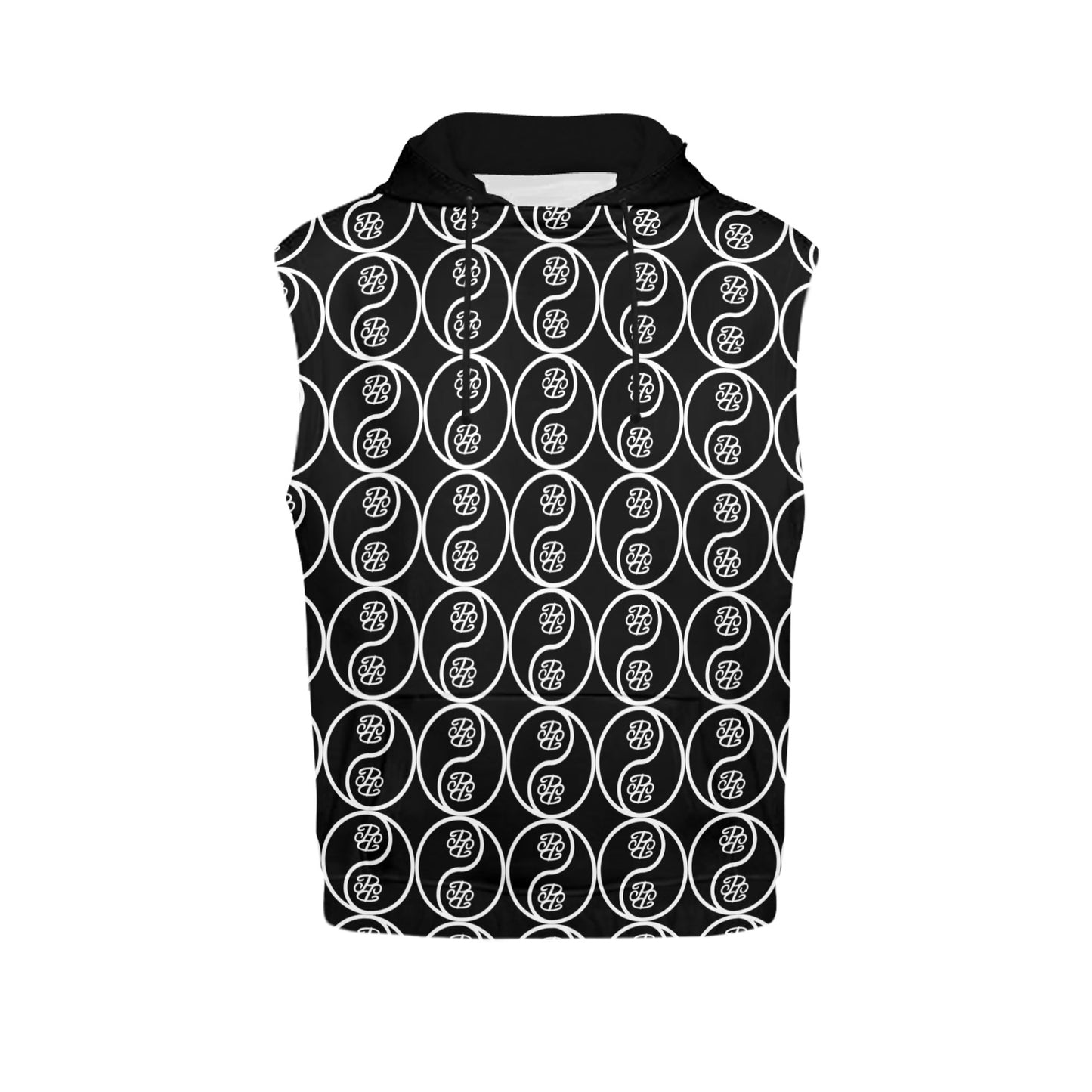 Phallacy Yin-Yang Designer Sleeveless Hoodie Vest