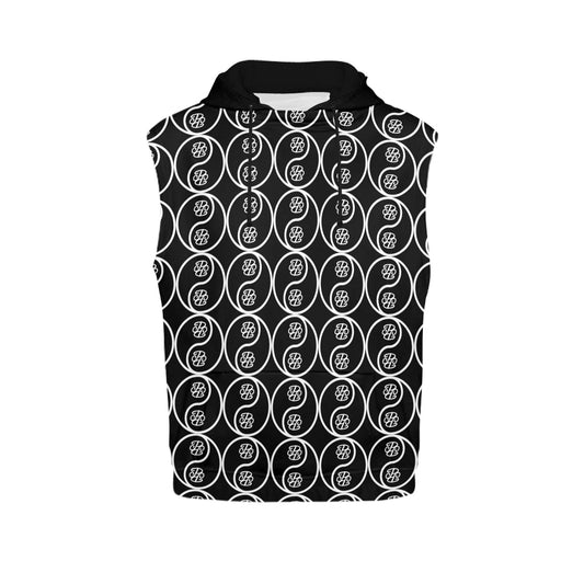 Phallacy Yin-Yang Designer Sleeveless Hoodie Vest