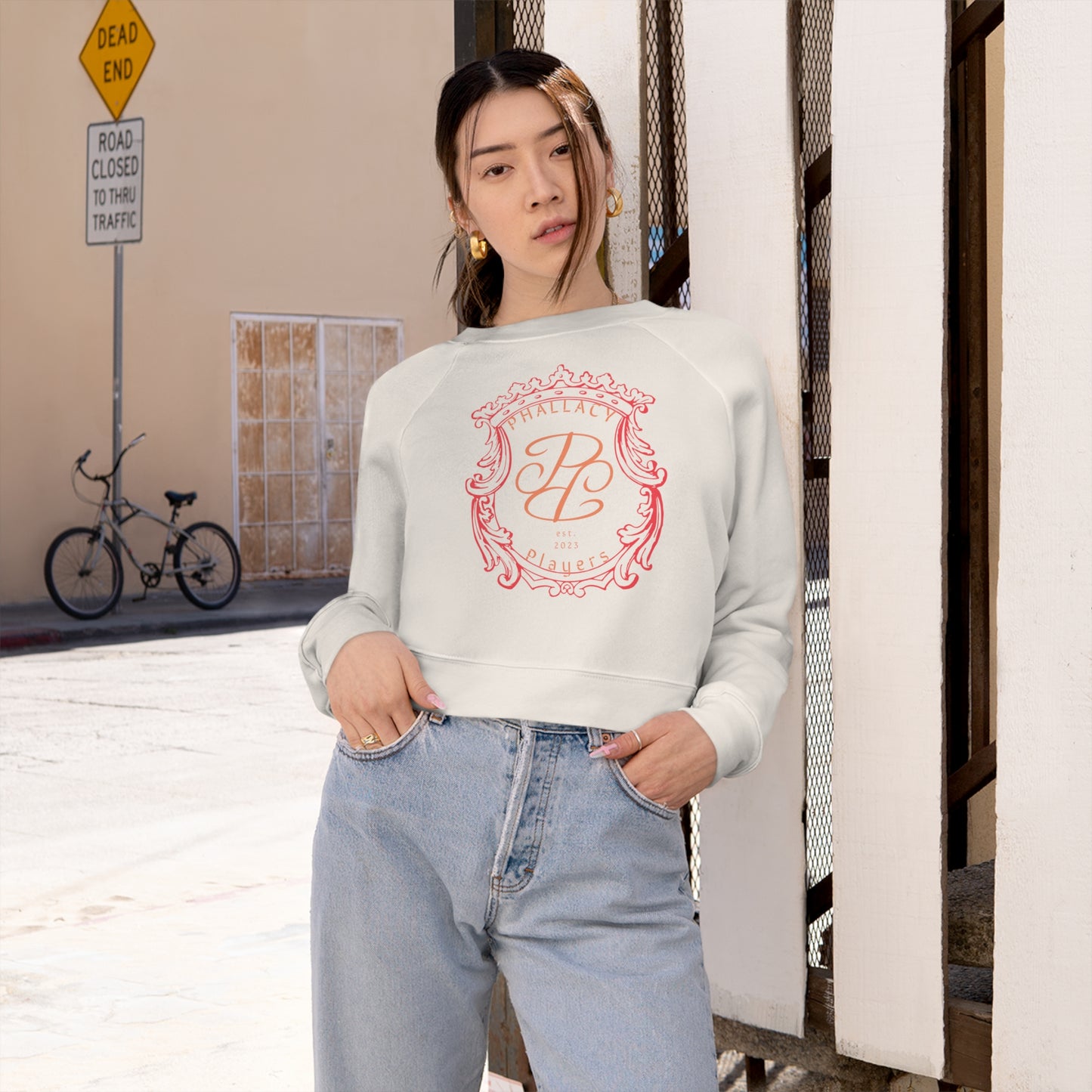 Phallacy Players Cropped Fleece Sweatshirt