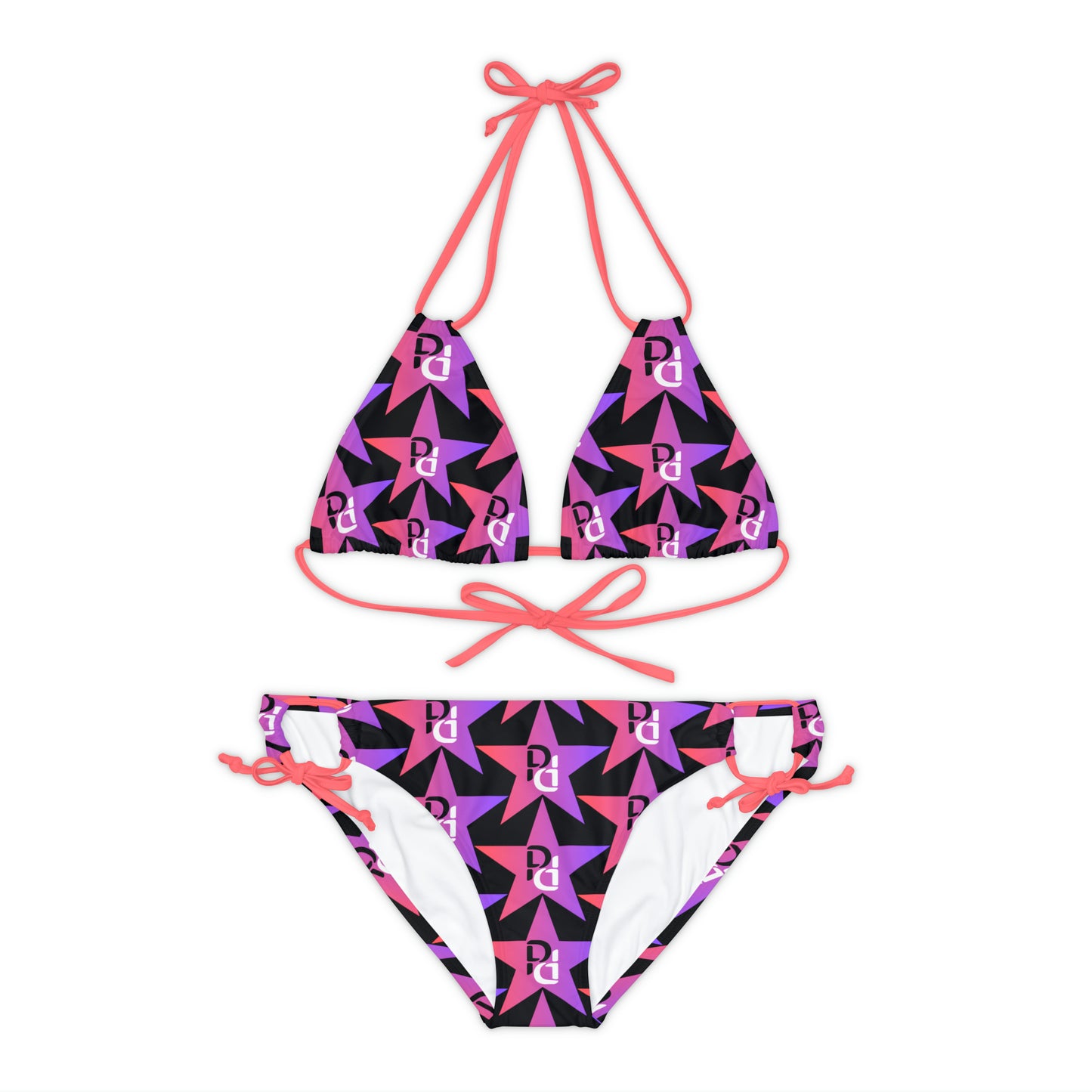 Phallacy Star Designer Strappy Bikini Set