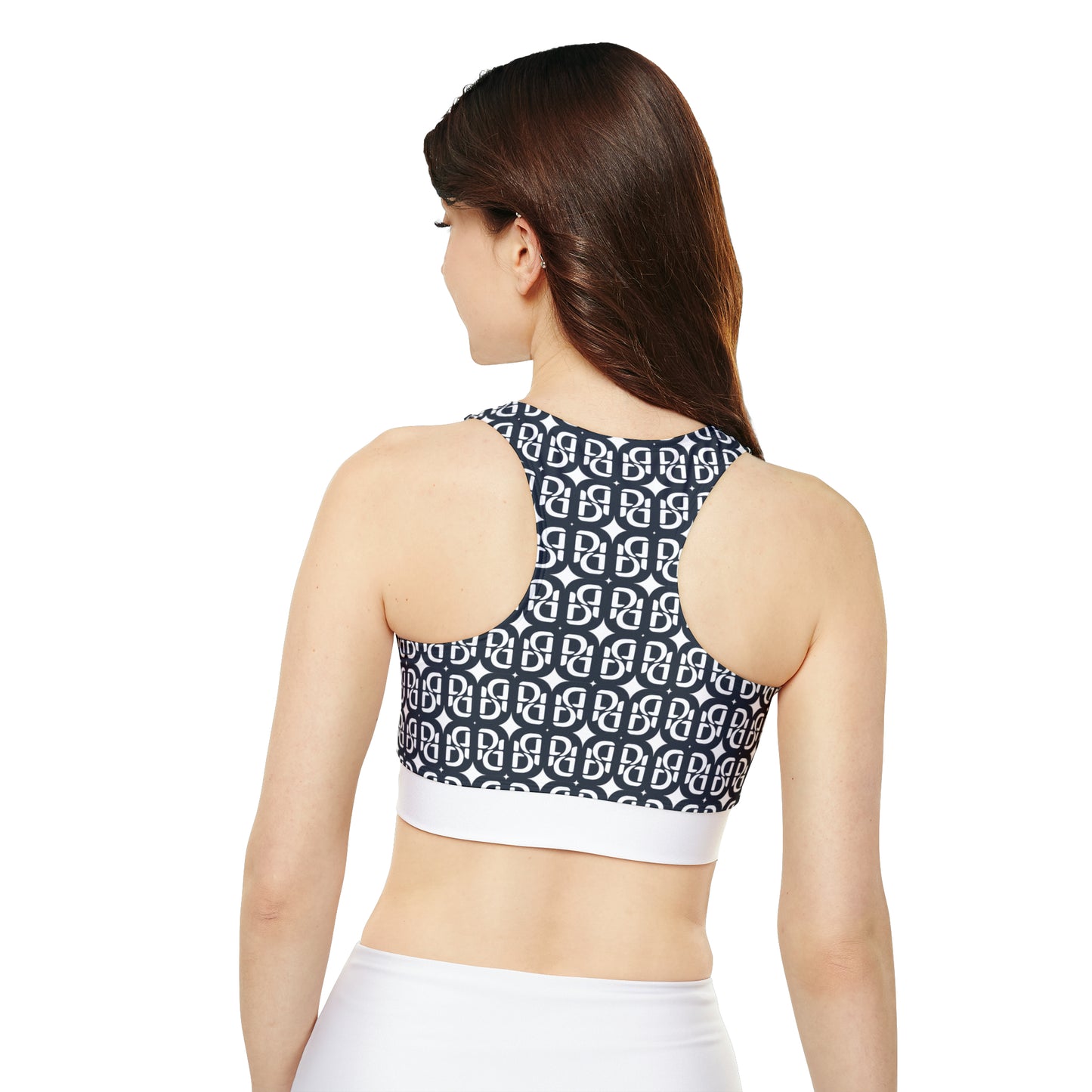 Phallacy Monogram Designer Padded Sports Bra