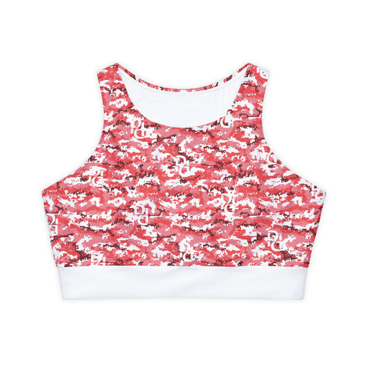 Phallacy Camo Designer Padded Sports Bra