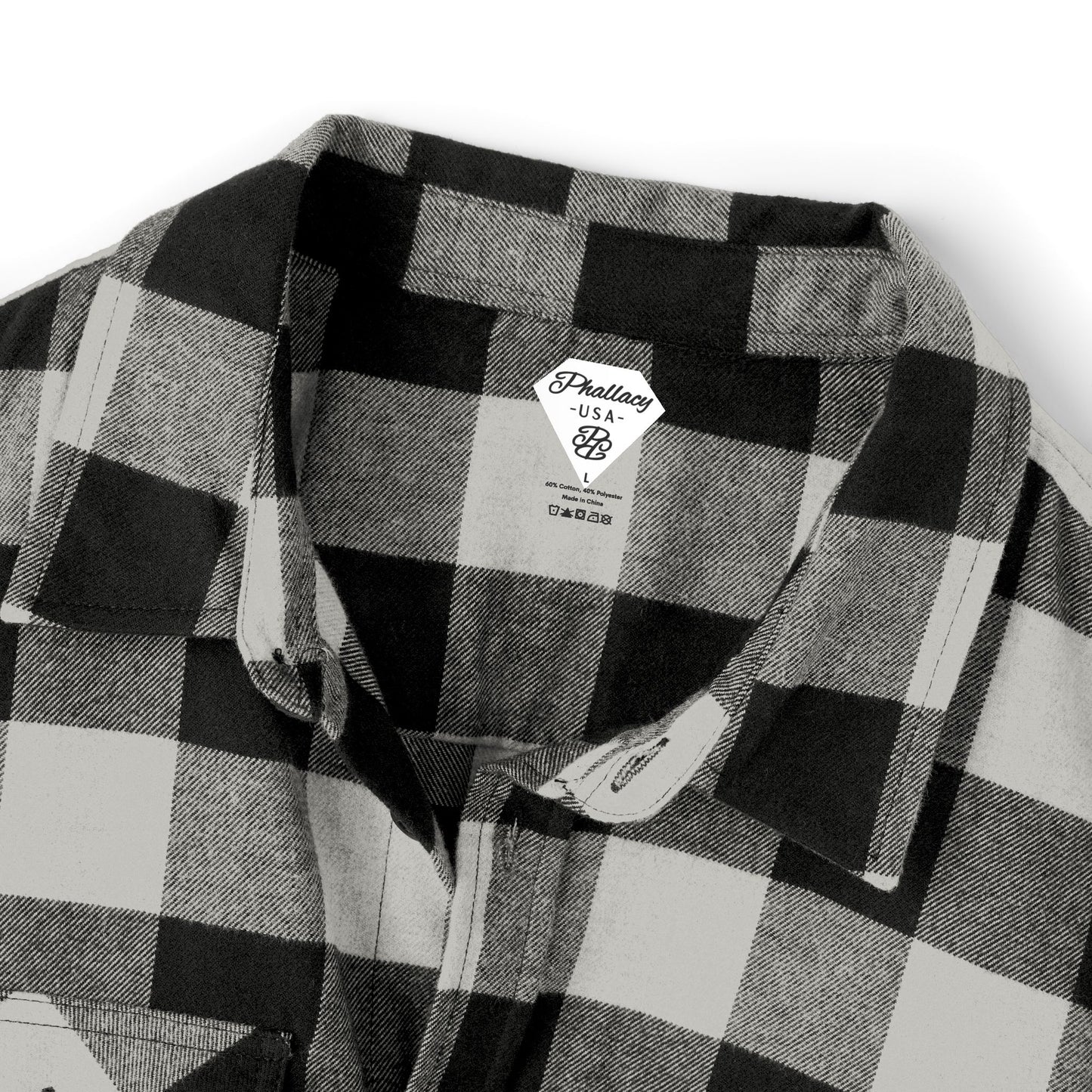 Phallacy Diamond Unisex Flannel Shirt