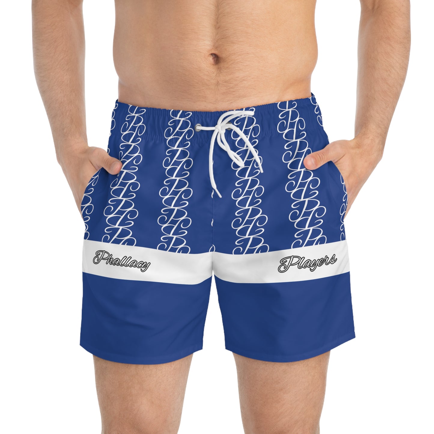 Phallacy Players Designer Swim Trunks