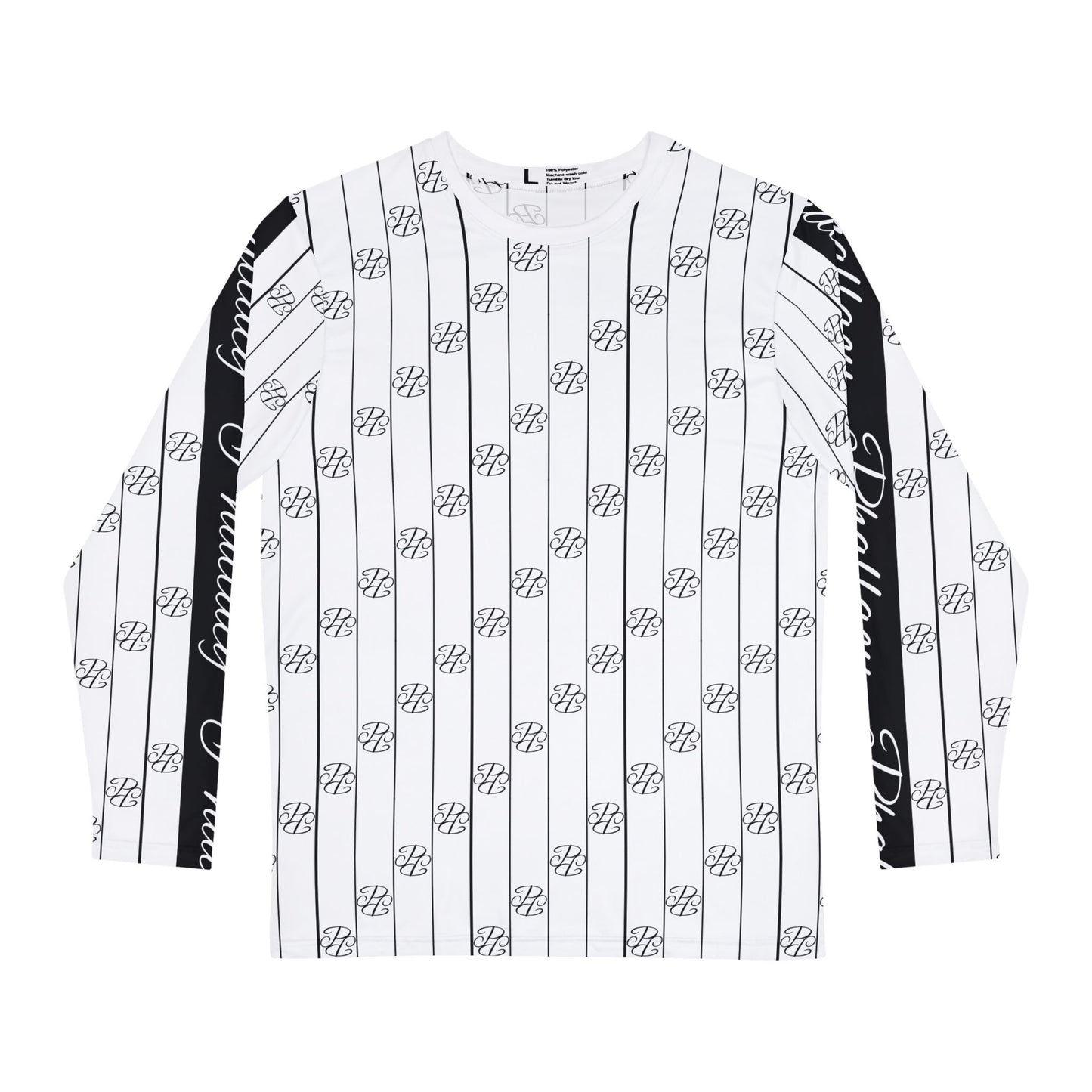 Phallacy Striped Designer Men's Long Sleeve Shirt