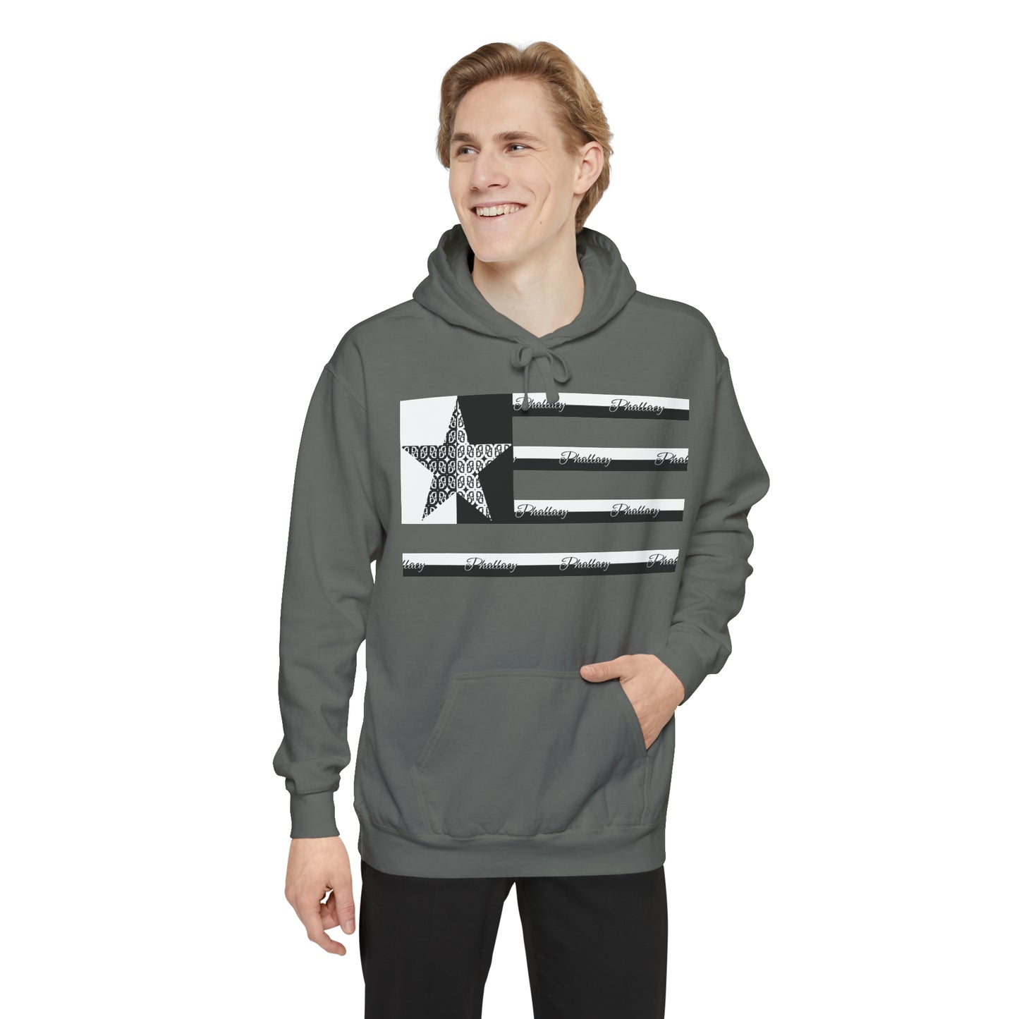 Phallacy Flag Unisex Garment-Dyed Hoodie