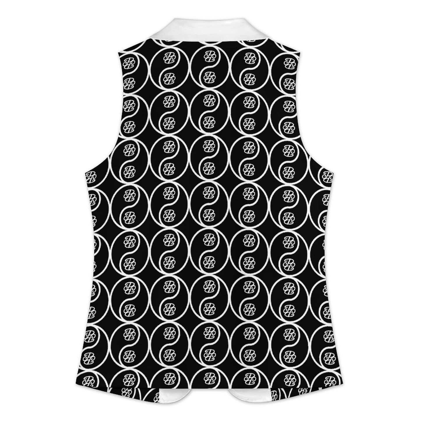 Phallacy Yin-Yang Designer Women's Sleeveless Blazer Vest