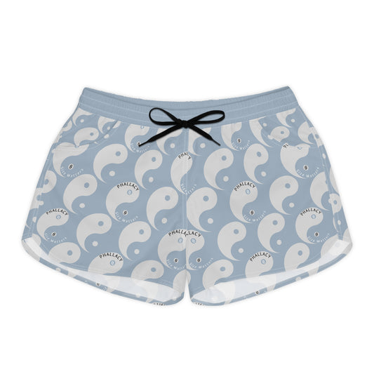 Phallacy Yin-Yang Designer Women's Casual Shorts