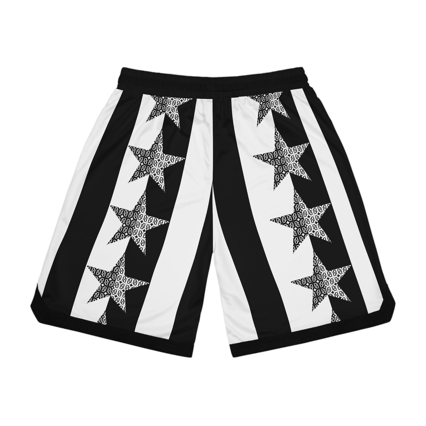 Phallacy Star Designer Unisex Basketball Rib Shorts