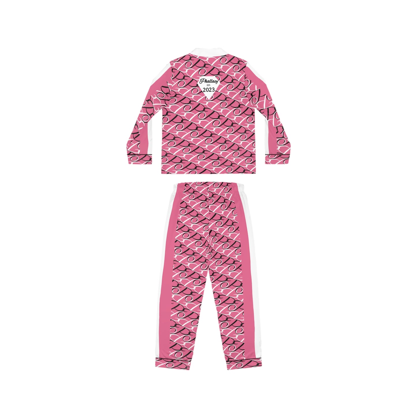 Phallacy Diamond Designer Women's Satin Pajama Set