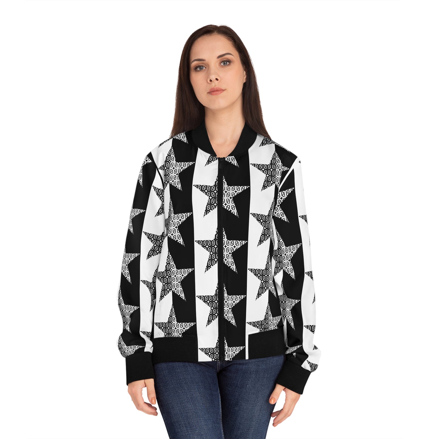 Phallacy Star Designer Women's Bomber Jacket