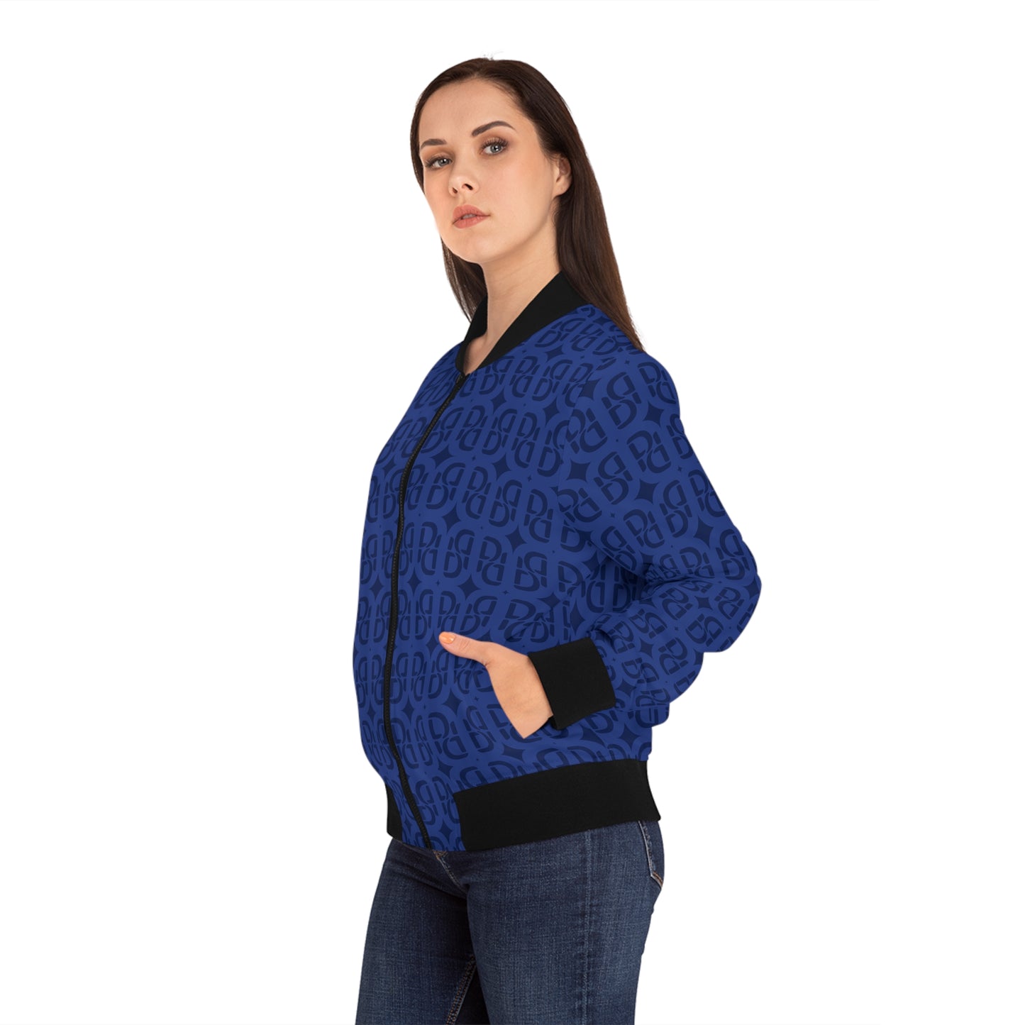 Phallacy Monogram Designer Women's Bomber Jacket