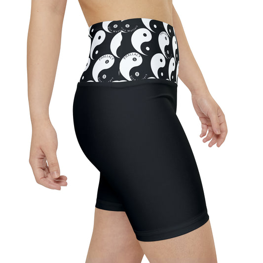 Phallacy Yin-Yang Designer Women's Workout Shorts