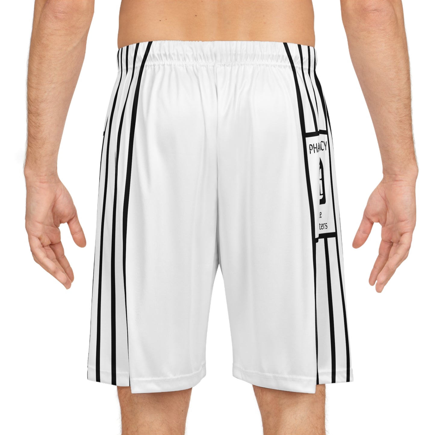 Phallacy Striped Designer Basketball Shorts