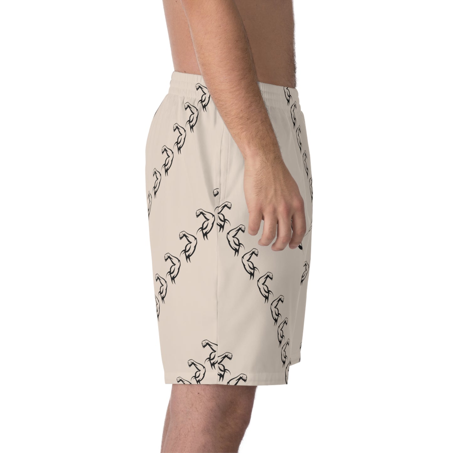 Phallacy Muscles Designer Elastic Beach Shorts