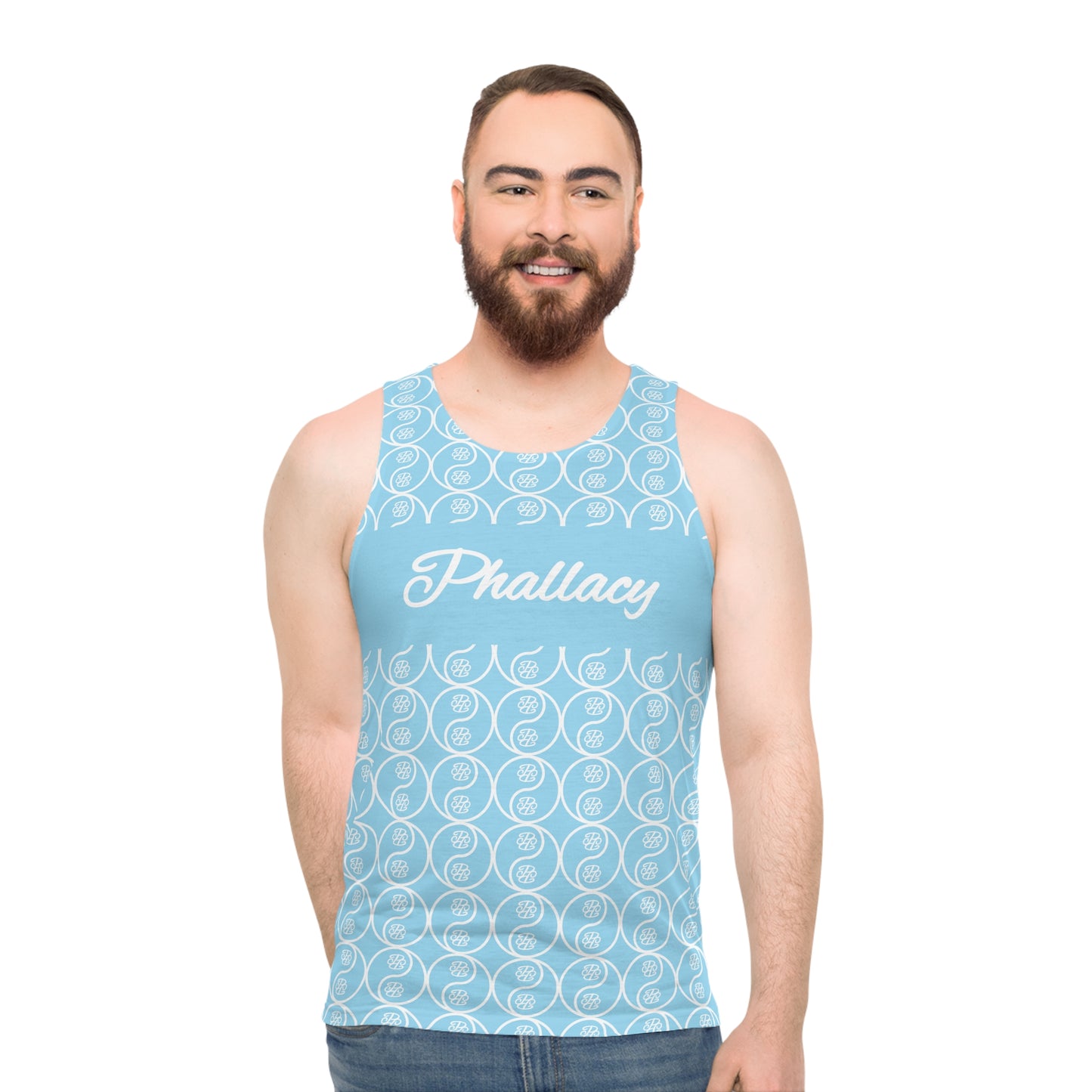 Phallacy Yin-Yang Designer Unisex Tank Top