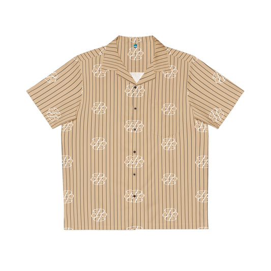 Phallacy Players Striped Designer Button Up Shirt