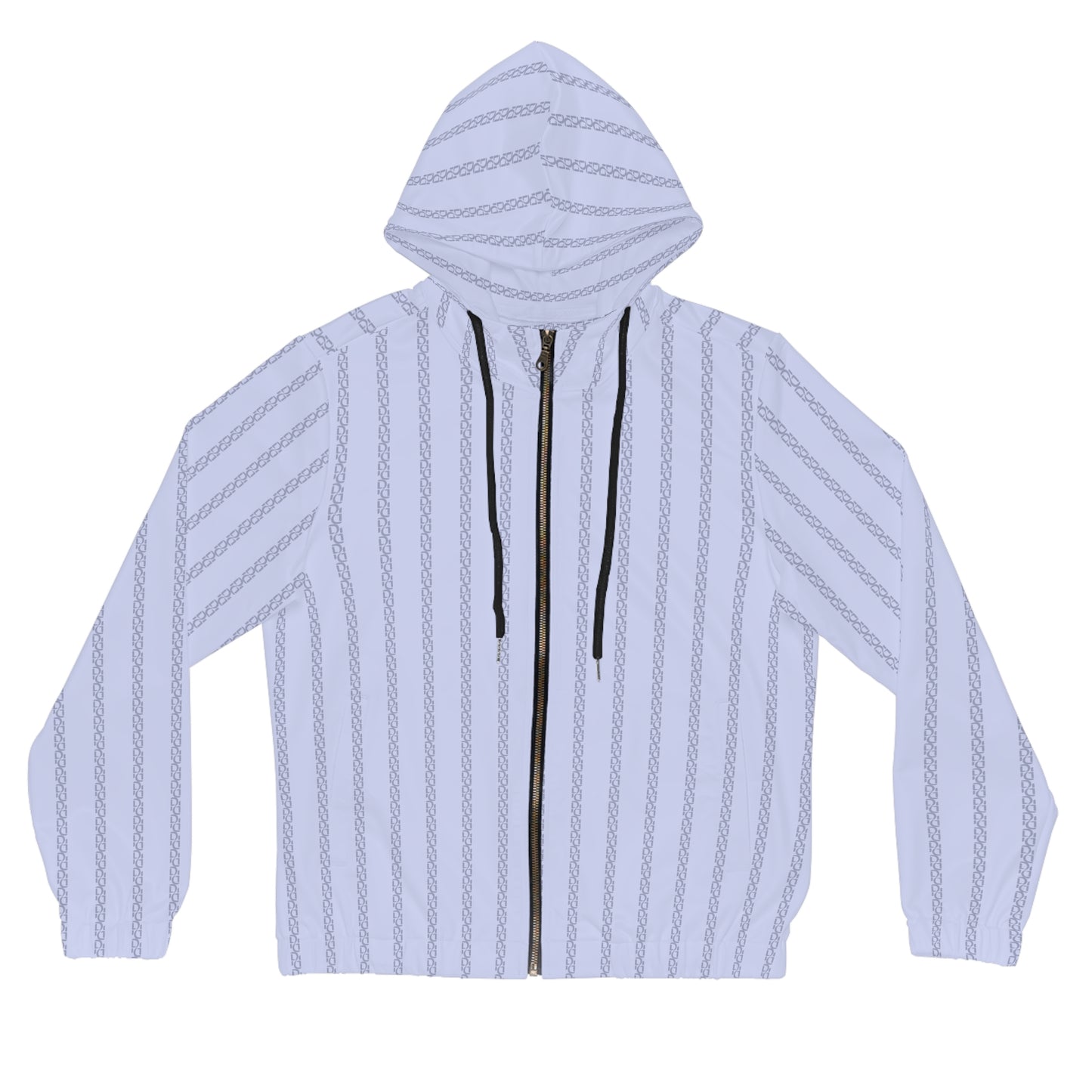 Phallacy Striped Designer Women’s Full-Zip Hoodie