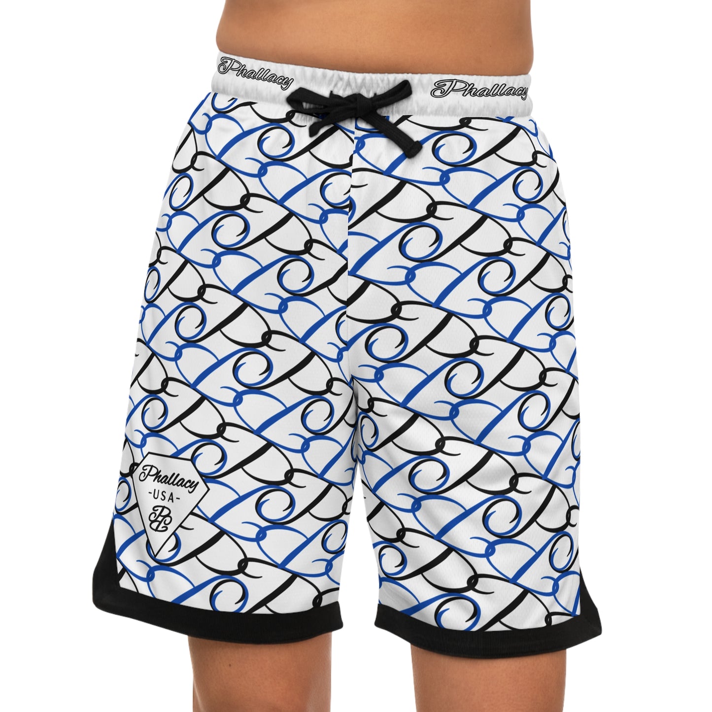 Phallacy Diamond Designer Unisex Basketball Shorts