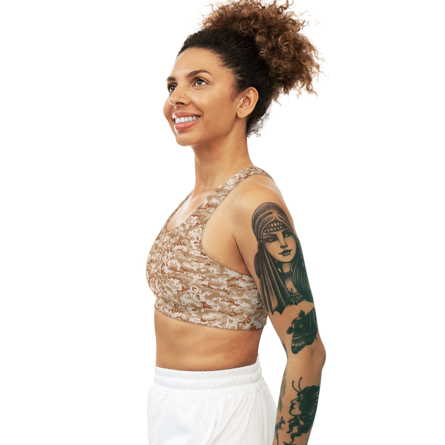 Phallacy Camo Designer Seamless Sports Bra