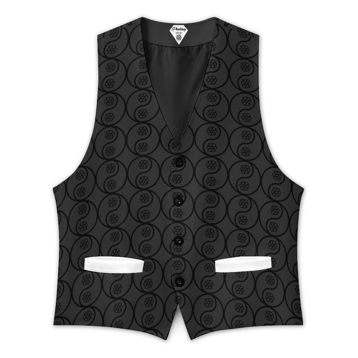 Phallacy Yin-Yang Designer Men's Sleeveless Vest