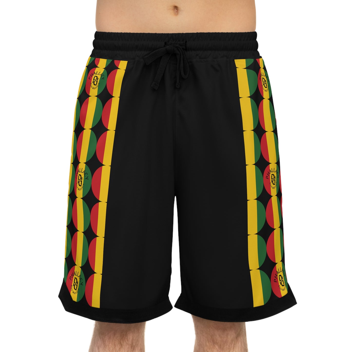 Phallacy Time Designer Unisex Basketball Shorts