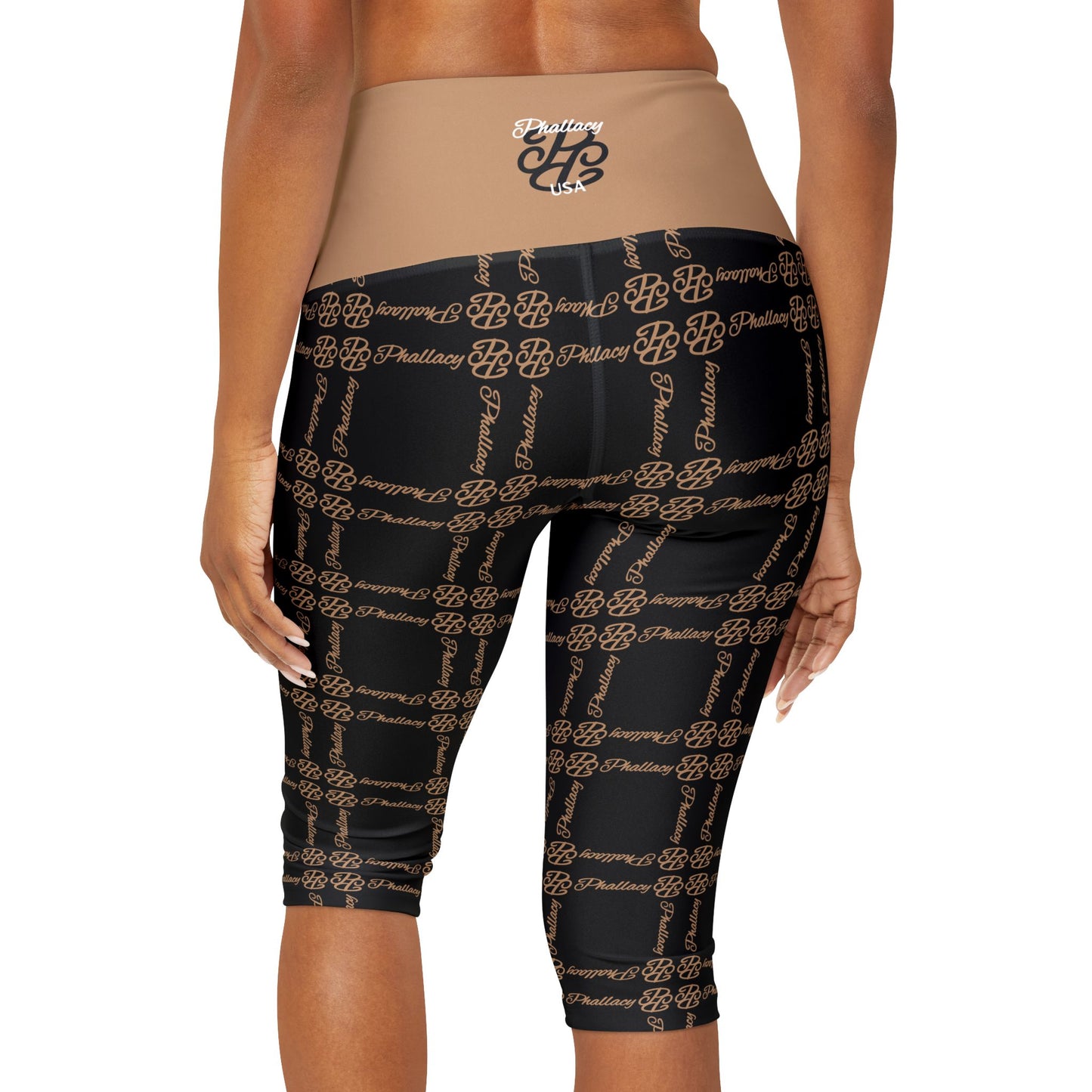 Phallacy Balance Designer Yoga Capri Leggings