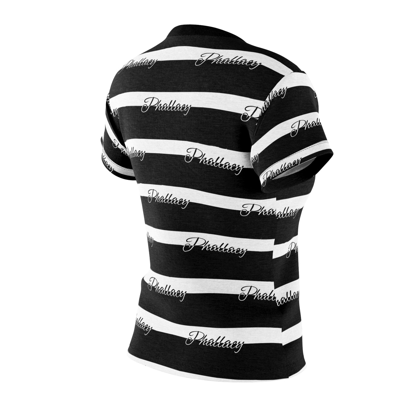 Phallacy Signature Striped Designer Women's Tee