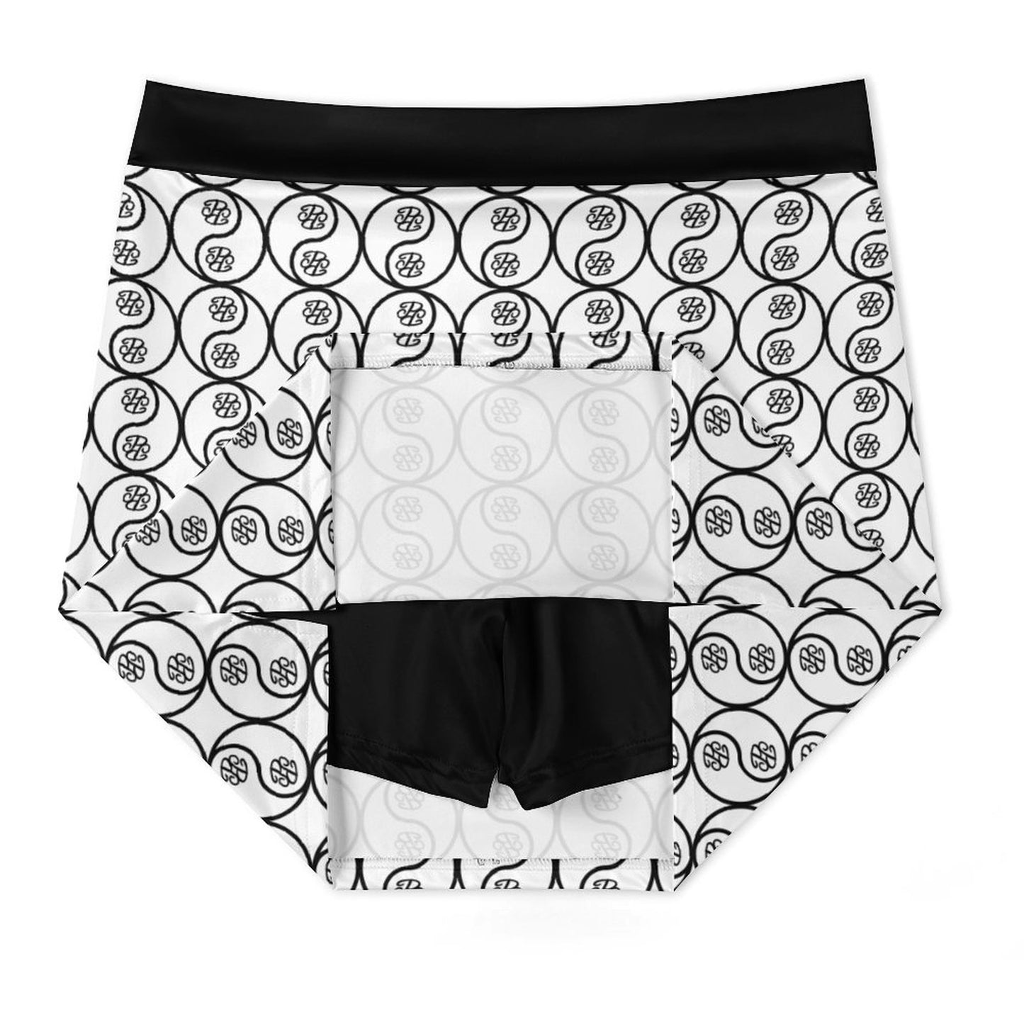 Phallacy Yin-Yang Designer A-Line Skirt w/ Pocket