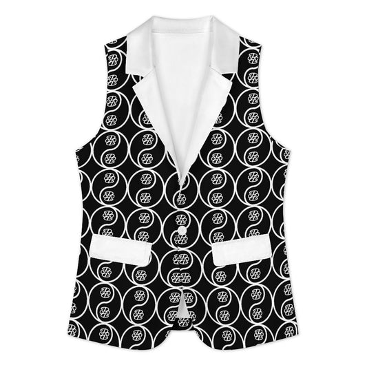 Phallacy Yin-Yang Designer Women's Sleeveless Blazer Vest