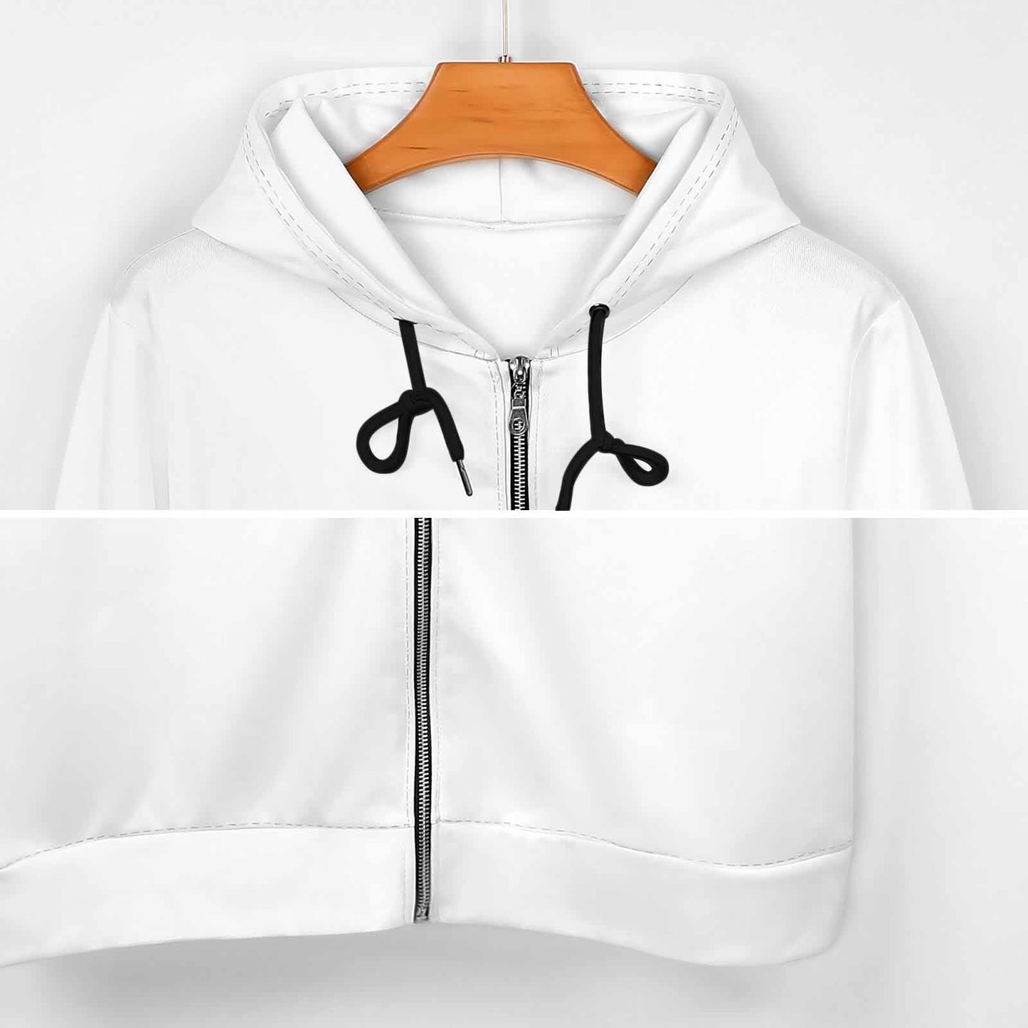 Phallacy Yin-Yang Designer Zip Up Hoodie Dress