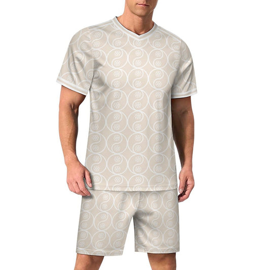 Phallacy Yin-Yang Designer V-neck Soccer 2-Piece Set