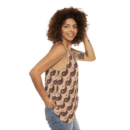 Phallacy Yin-Yang Designer Unisex Tank Top