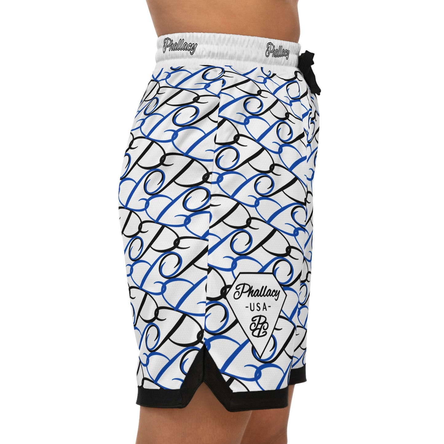 Phallacy Diamond Designer Unisex Basketball Shorts