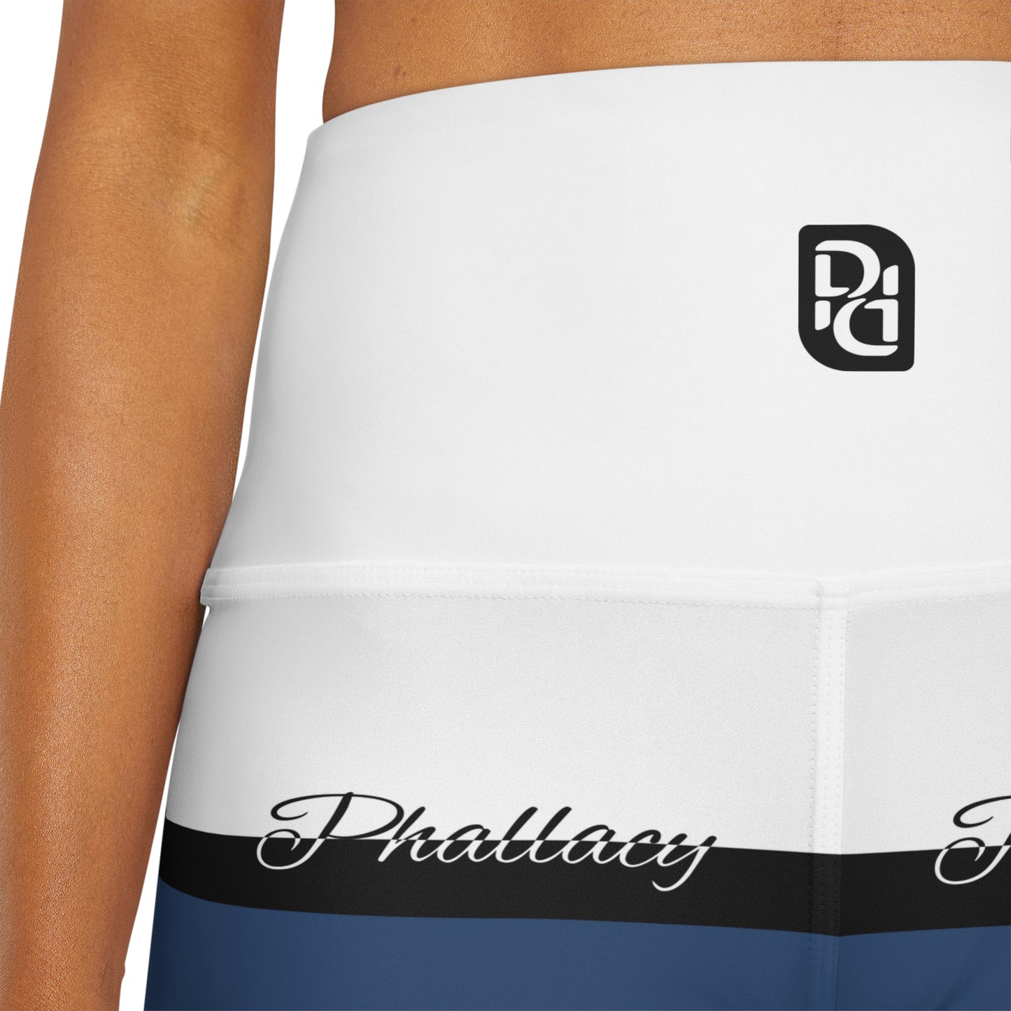 Phallacy Signature Designer High Waisted Yoga Shorts